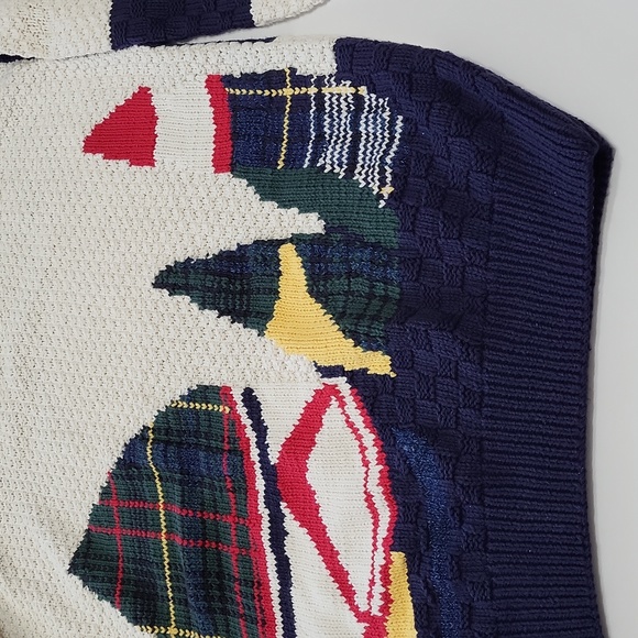 Vintage Nautica Handknit Men's Sweater size XL. - Picture 3 of 16